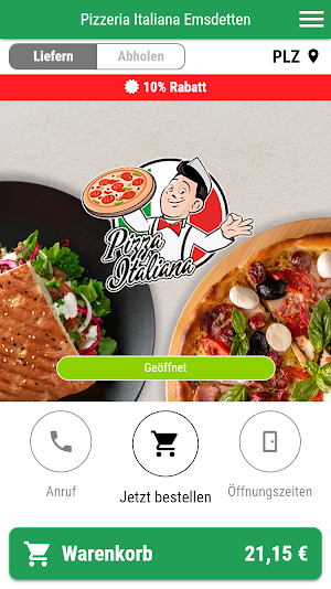 Pizzeria Italiana Emsdetten Screenshot 0