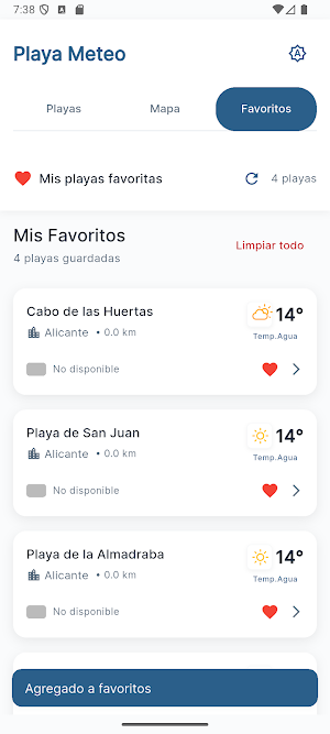 Playa Meteo Screenshot 2
