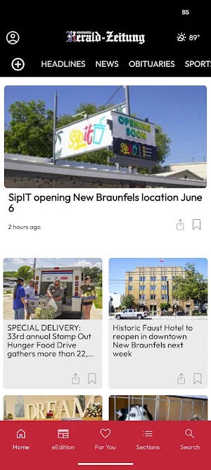 New Braunfels Herald-Zeitung Screenshot 0