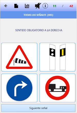 Test de señales de tráfico Screenshot 1