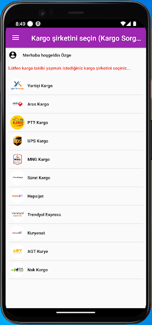 Kargo Takip | Yurtiçi,Aras,PTT Screenshot 2