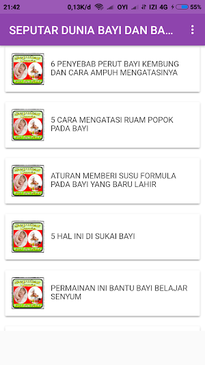 SEPUTAR DUNIA BAYI DAN BALITA Screenshot 2