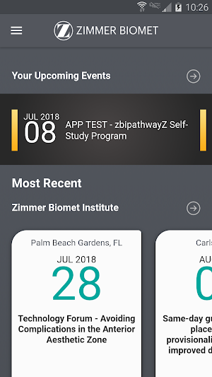 Zimmer Biomet Dental Education Screenshot 0