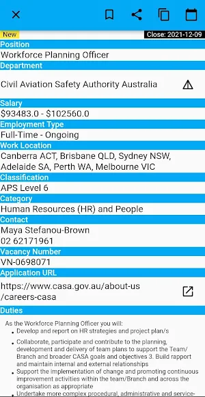 Australian Gov APS Jobs Screenshot 3