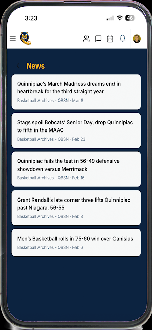 Quinnipiac MBB Alumni Assoc Screenshot 3