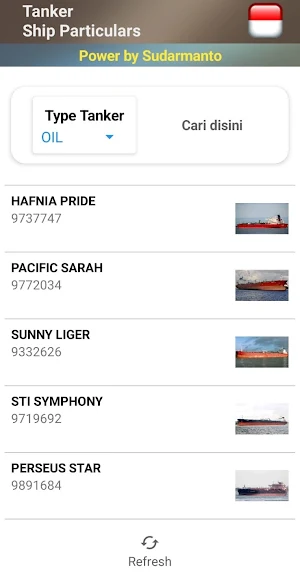 Tankers Ship Particulars Screenshot 1