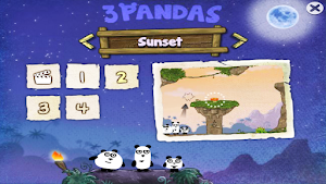 3 Pandas Night Physics Game Screenshot 1
