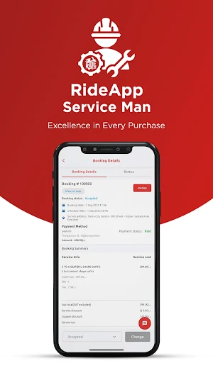 RideApp Service Man Screenshot 2
