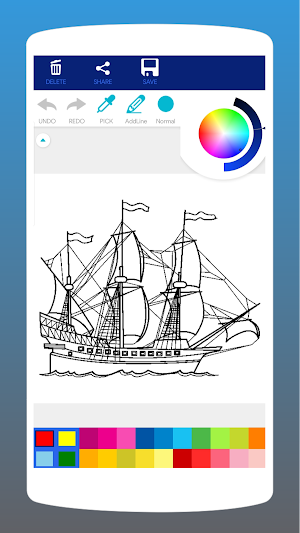 Ships Coloring Book Screenshot 1