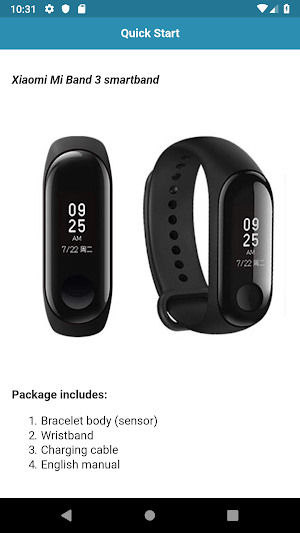User Guide for Mi Band 3 Screenshot 1