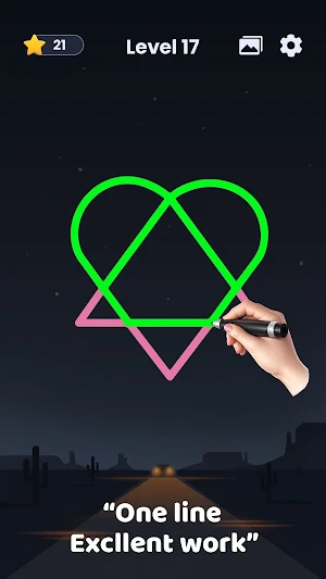 One Line Draw Puzzle Game Screenshot 0