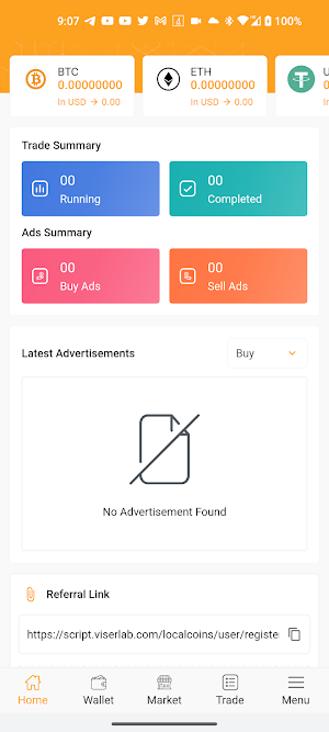 Localexc - P2P crypto exchange Screenshot 0