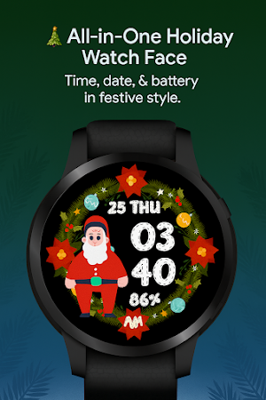 Christmas Santa WatchFace Screenshot 0
