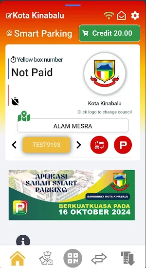 Sabah Smart Parking Screenshot 0