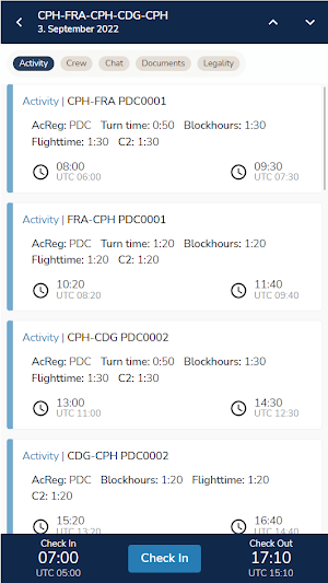 PDC CrewConnex Screenshot 1