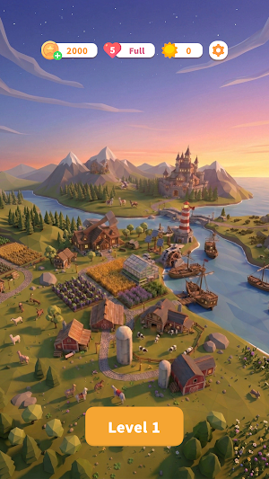 Tiny Sun: Cozy Town Puzzle Screenshot 1