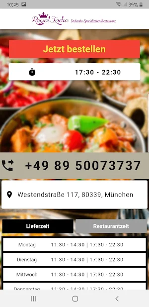 Royal India Munich Screenshot 1