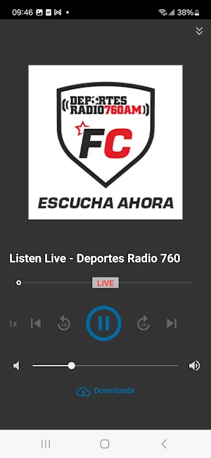 Deportes Radio FC Screenshot 2