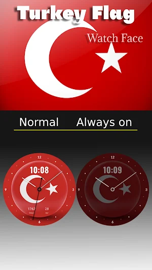 Turkey Flag 2 - Watch Face Screenshot 3