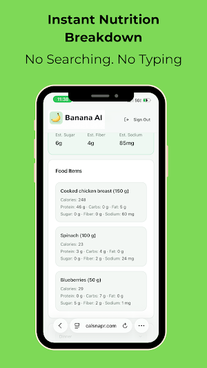 Banana AI: Calorie Counter Screenshot 1