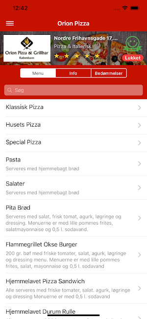 Orion Pizza Screenshot 0