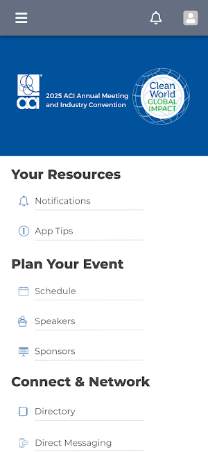 2025 ACI Convention & Meeting Screenshot 1