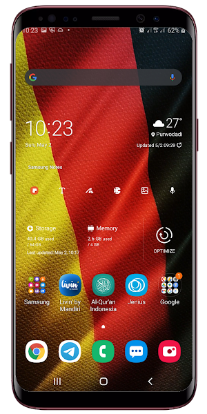 Germany Flag Waving Live Wallpaper Screenshot 2