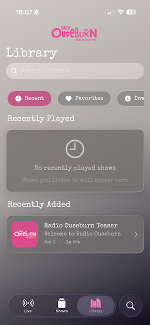Radio Ouseburn Screenshot 1