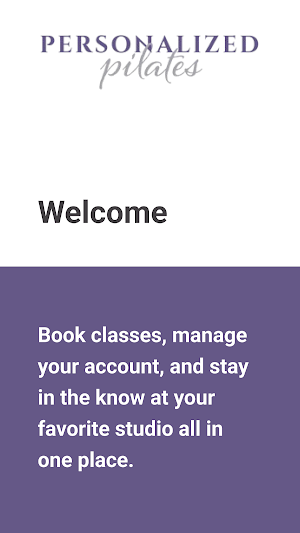Personalized Pilates Studio Screenshot 1