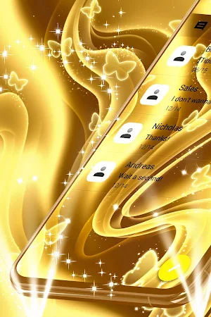 Golden SMS Theme screenshot 1