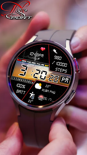 [N-SPORT580] Watchface Digital Screenshot 3