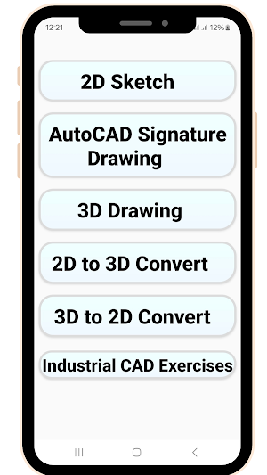 AutoCAD Drawing 2D 3D Exercise Screenshot 2