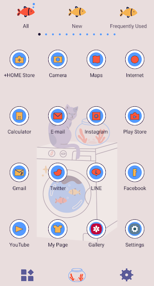 Summer Laundry Theme +HOME Screenshot 2