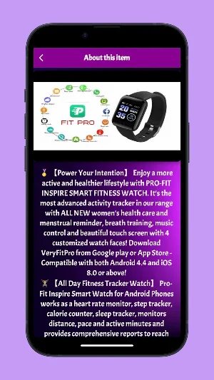 Smart Barcelet Fitpro Guide Screenshot 3