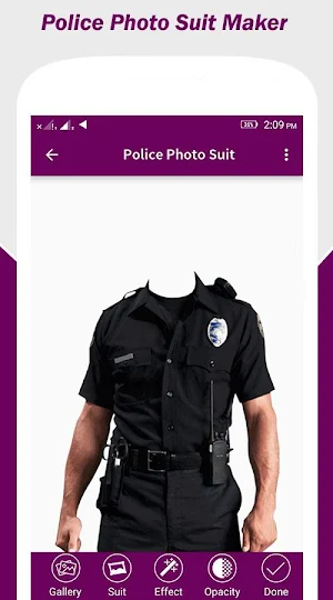 Police Photo Suit Screenshot 2