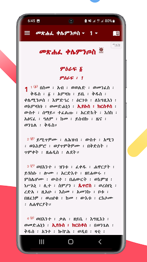 Geez Tigrigna Bible Lite Screenshot 0