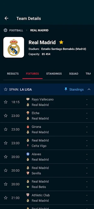 LiveScores Screenshot 2
