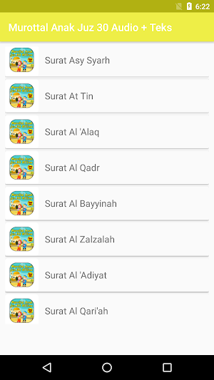 Murottal Al Quran Anak Juz 30 Screenshot 2