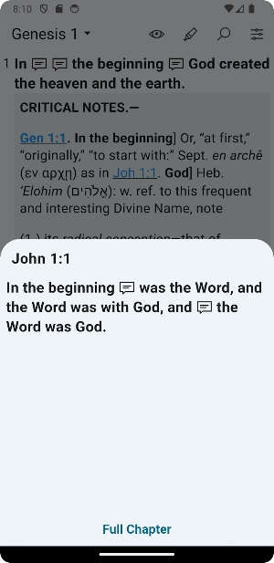 Preachers Bible Commentary Screenshot 1