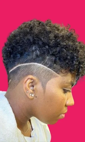 Black Women Line Hairstyles Screenshot 1