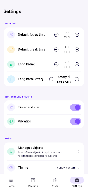 My Own Pomodoro: Focus Timer Screenshot 3