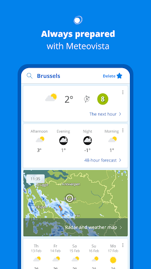 Meteovista: weather & rain Screenshot 0