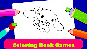 Cinnamoroll : Coloring Book Screenshot 0