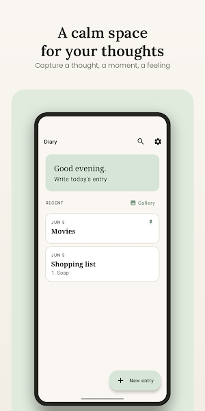 Diary Notebook Screenshot 0