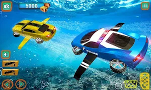 Underwater Police Car Chase : Cop Car Driving sim Screenshot 0