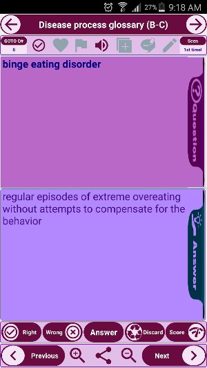 Disease process glossary Notes Screenshot 2
