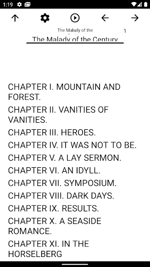 Book, The Malady of the Centur Screenshot 0