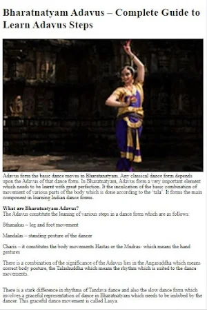 How to Dance Bharatanatyam Screenshot 0