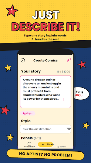 Comic AI - Strip & Panel Maker Screenshot 0