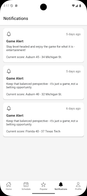 JITAI MitiGators Screenshot 3